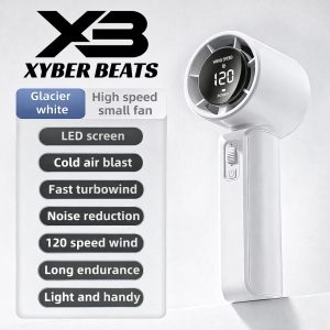 XYBERBEATS XB-B1 Turbo Cooling Fan 15000mAh Rechargeable Handheld Fan with Strong Wind High Speed Airflow and Long Battery Life