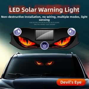SFAUQ393402 Suction Cup Solar LED Car Light Vibration Lights on Wireless Car Warning Light Gifts Dynamic Display Car Atmosphere Light