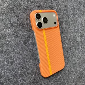 Slim Carbon Fiber Kevlar Track Texture Phone Case For iPhone 17 Air 16 15 14 13 12 Plus Pro Max Half Frame Frosted Bumper Cover