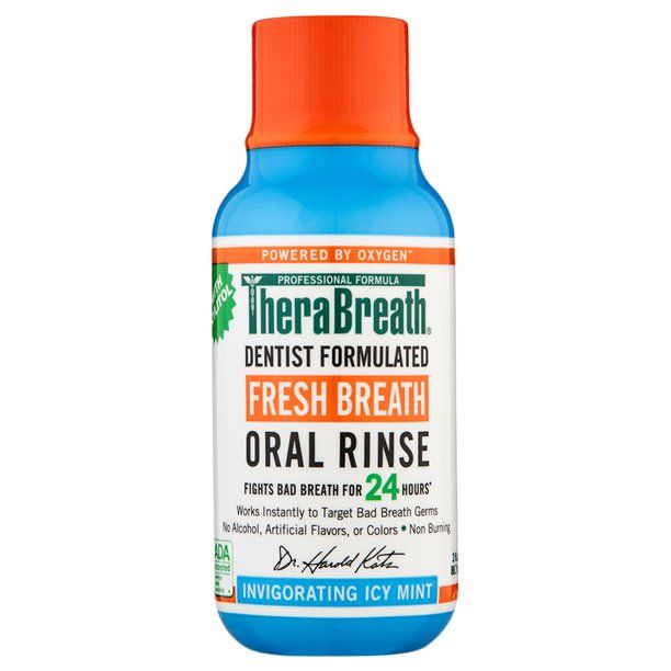 TheraBreath Fresh Breath, 12 Hour Dentist Formulated Oral Rinse ...