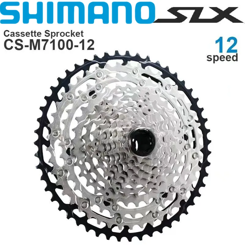 Shimano DEORE M7100 Cassette Micro Spline 12 Speed Mountain Bike CS M7100  Sprocke 10-51T 10-45T MTB Bike Accessories