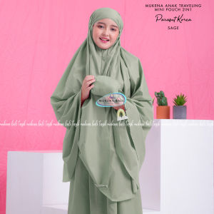 MUKENA TRAVELING MINI POUCH PARASUT KOREA ANAK