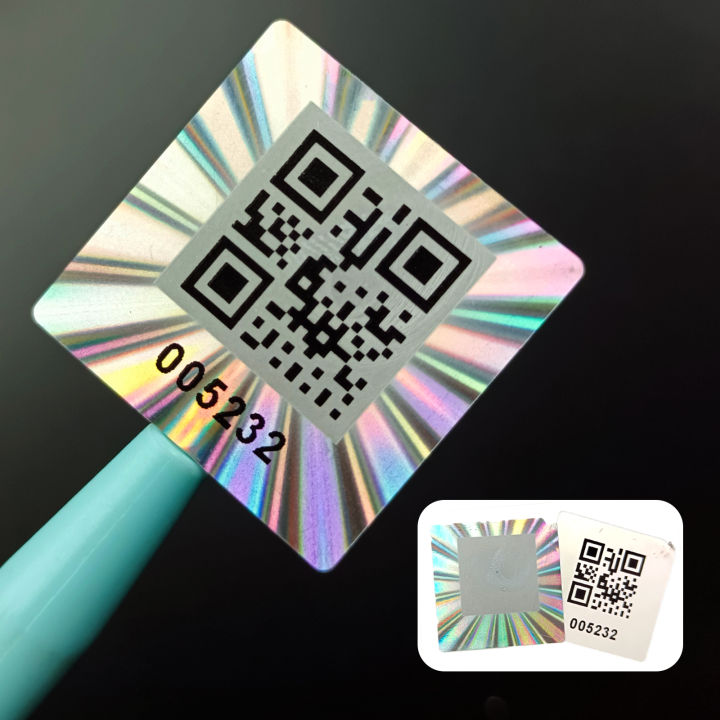 Hologram QR Code Labels Tamper-evident Security Seal Sticker Warranty ...