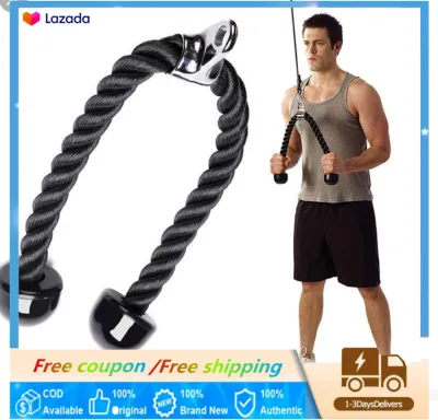 【Free Shipping+Local Ship】Sports in Style Push Pull Exercise Gym Rope Tricep Rope Handle