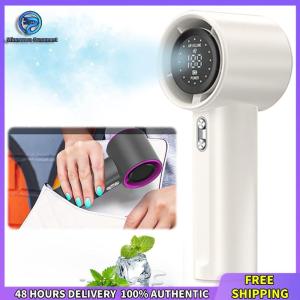 Winnereco พัดลมเทอร์โบมือถือ 100 ความเร็วพัดลมพกพา LED LED จอแสดงผลพัดลมระบายความร้อนไฟฟ้าพัดลมขนาดเล็กพัดลมส่วนตัวสำหรับการเดินทางกลางแจ้ง