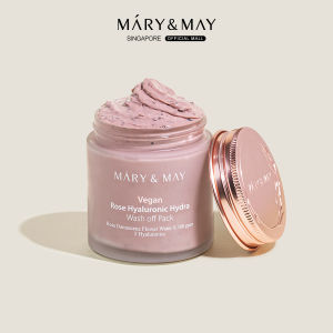 MARY&MAY Vegan CICA TeaTree Soothing | Vegan Rose Hyaluronic Hydra Wash off Pack 125g