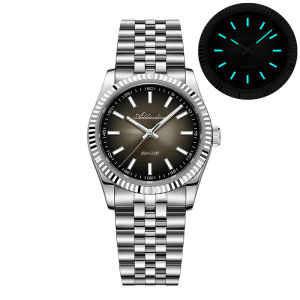 ADDIESDIVE New Mens Watch AD2073 Sapphire Glass 36mm VH31 Sunburst Quartz Watches 10Bar Waterproof Diving Luminous Wristwatch