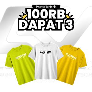 PAKET KAOS 100 RIBU DAPAT 3 | Kaos Distro Pria Wanita Custom Kata-Kata dan Warna Bahan Cotton PE – Cobottex Store