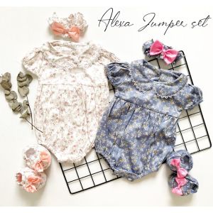 JUMPER SET baju sepatu bandana pakaian anak perempuan cewek lucu murah terlaris cod berkualitas sitembem baby shop ALEXA MELISSA AILEEN A PEONY