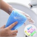 Sikat Punggung Mandi Bath Back Scrubber Silikon Silicon Silicone Towel Body Belt Brush Alat. 