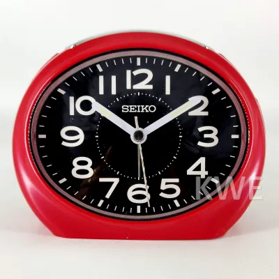 100% ORIGINAL SEIKO Quiet Sweep Bedside Beep Alarm Clock QHE193 [Jam Loceng]