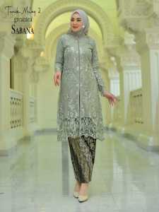 KEBAYA TUNIK MELAYU BUSUI/ATASAN KEBAYA BROKAT PAYET/SETELAN KEBAYA BROKAT