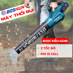 Máy Thổi Bụi Boshun Công Suất 850W Chân Pin Phổ Thông Pin 15 Cell Động Cơ Không Chổi Than Tốc Độ Gió Mạnh BS-RB680
