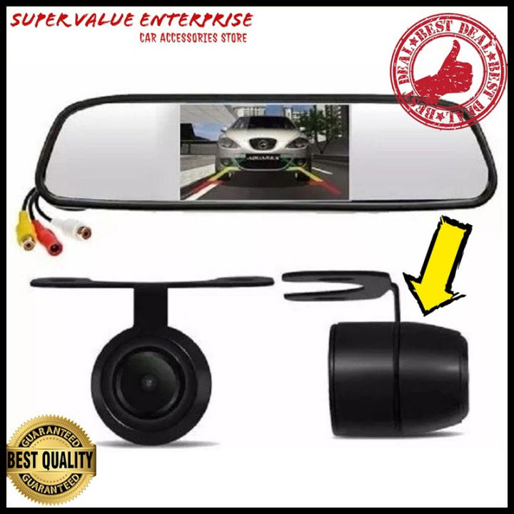 5" TFT LCD Color Monitor Car Reverse Rear View Mirror With Reverse