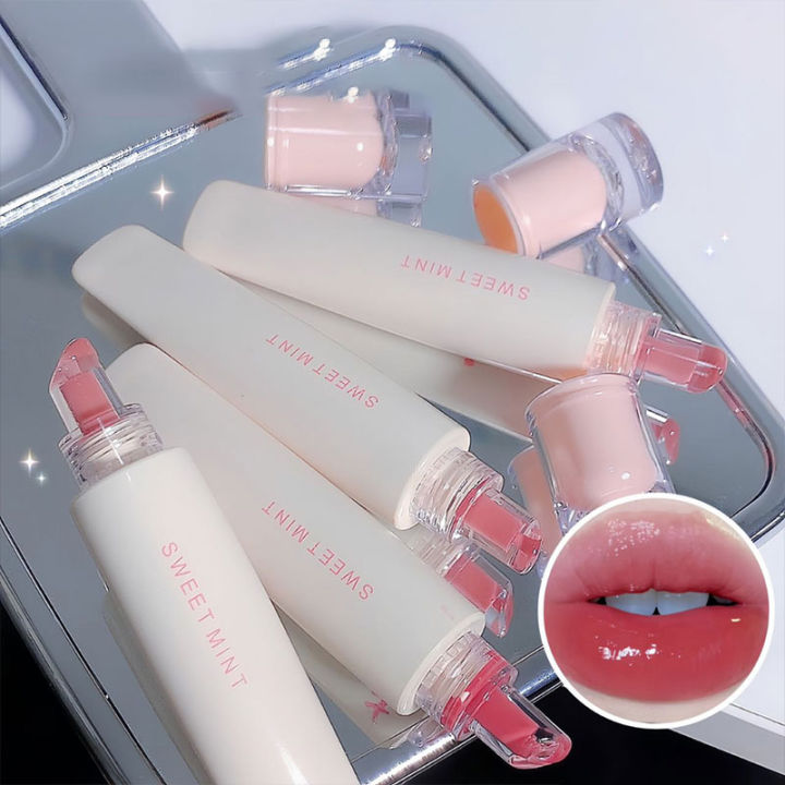 Sweet Mint Jelly Lip Glaze Nonstick Lip Tint Lasting Moisturizing