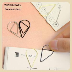 [COD] 50 Pieces Metal Drop Shape Paper Clips Kawaii Cute Bookmark Clip Stationery