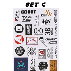 สติ๊กเกอร์ แคมปิ้ง เดินป่า ตกแต่ง ติดกระติก หรือ อุปกรณ์แค้มปิ้ง ท้ายรถ มีหลายแบบให้เลือก สินค้าส่งจากไทย