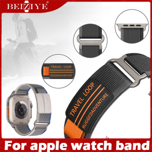 For apple watch Ultra 49mm 45mm 44mm 42mm 41mm 40mm 38mm Trail Loop Band Nylon Strap for apple watch series 8 7 6 5 4 3 2 1 SE strap smart watch band