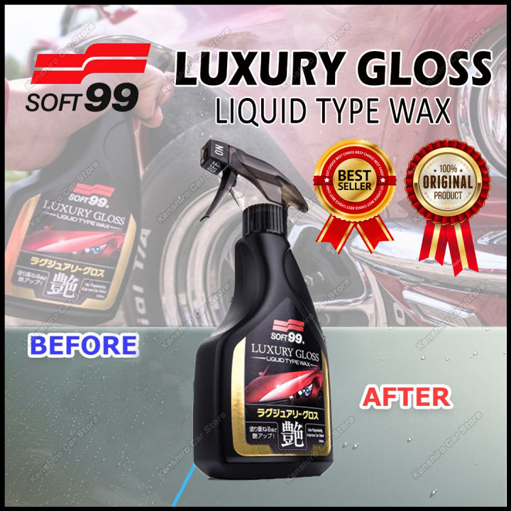 FREE CLOTH Original Soft99 / Soft 99 Luxury Gloss Liquid Type Wax Made in Japan Car Care Coat