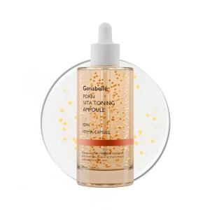Genabelle PDRN Vita Toning Ampoule - Lightweight Glass Skin & Toning Ampoule with Vitamin B C E PDRN Serum for Blemishes Glass Skin Fine Lines and Rough Skin Texture 1.01 fl