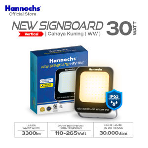 Hannochs New Signboard HFV 30W Cahaya Kuning - Lampu Sorot LED Flood Light (Model Vertical)