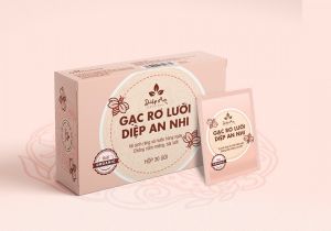 Gạc Rơ Lưỡi Diệp An Nhi - Dành cho bé từ sơ sinh trở lên vệ sinh răng miệng hàng ngày chống nấm tưa lưỡi - Hộp 30 gói tẩm dung dịch