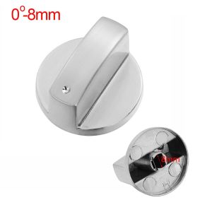 【COD&Fast Delivery】 2Pcs 6mm/8mm Silver Gas Stove Replacement Accessory Metal Rotary Switch Cooker Control Knobs Kitchen Tool