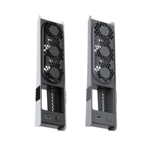 LED Light Quiet Cooling Fan for P5 Slim/Professional Host with USB Port Easy Connection and 3-Gear Adjustable Speed