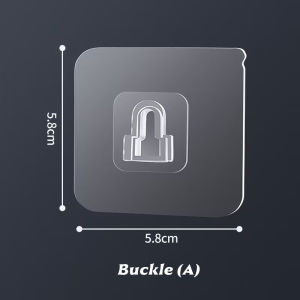 Strong Heavy Duty Adhesive Hook Double-sided No Trace Hanger Waterproof Wall Hanging Sticky Hook Buckle Bracket 挂钩墙壁卡扣