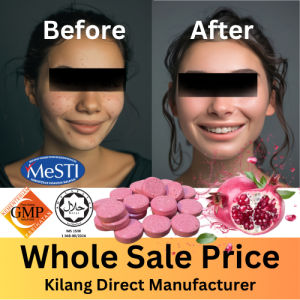 Glo-C Whitening Beauty Pinkish Booster Chewable Tablet Direct Kilang Manufacturer KKM Lulus HalalMild and effective