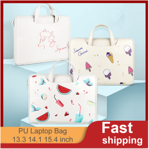 การ์ตูนน่ารักกันน้ําแล็ปท็อปหนังPUกระเป๋ามีปก13.3 14.1 15.4นิ้วสําหรับแมคบุ๊กโปรแอร์Retinaสากล