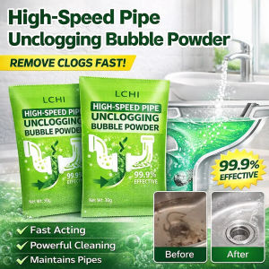 Powerful Pipe Unclogging Agent Sink Drain Cleaner Dissolves Grease Hair Pipe Drain Clog Remover Kitchen Toilet Sewer Blocking 强力管道疏通泡泡粉
