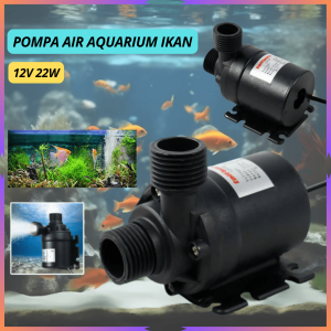 STOK READY Taffware Pompa Air Aquarium Ikan Submersible Pump 12V 22W / pompa aquarium mini kecil low watt full set elektrik filter gelembung internal lengkap oksigen ikan portable super jernih / pompa air mini aquarium ikan celup elektrik kecil listrik