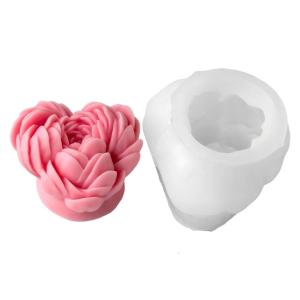 Peony Flower Mould Silicone Molds Ornament Molds Castings Molds Handmade Plasters Molds Craft Supplies