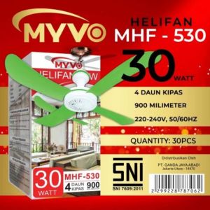 Kawashuki HELI FAN KS-530 / MYVO Kipas Angin Gantung Baling 4 Kawashuki 30 Watt 4 Baling-Baling