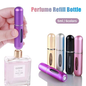 2pcs 5ML Portable Mini Perfume Refill Bottle Travel Perfume Refillable Spray Bottle Empty Bottle