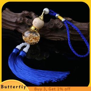 Butterfly จี้ทรงน้ำเต้าฟอยล์สีทองประดับขวดแก้วประดับภายในรถจี้ทรงน้ำเต้าสองชั้น