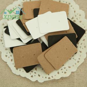 ❤💖💓 50ชิ้นประเภทการแสดงผล Pro ที่ใส่ต่างหูกระดุมแขวนกระดาษคราฟท์การ์ดกระดาษ