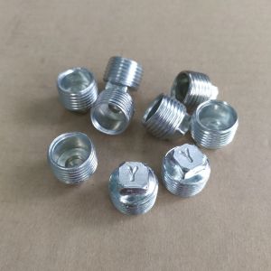 5 cái: Đầu bịt ren kim loại mạ kẽm (ren 1/2 inch-21mm)