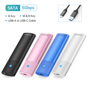 ORICO Tool-Free M2 SSD NVMe 10Gbps Case PCIe SSD Box for M.2 NVMe NGFF SATA SSD Disk Tool Free M.2 SSD Case Built-in Metal Heat Sink