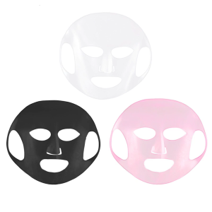 ฝาครอบแผ่นมาส์กหน้าซิลิโคนออกแบบ3D ตามหลักสรีรศาสตร์ตะขอเกี่ยวหูเครื่องมือบำรุงผิวให้ความชุ่มชื้นแบบไม่ลื่นใช้ซ้ำได้สำหรับสกินแคร์