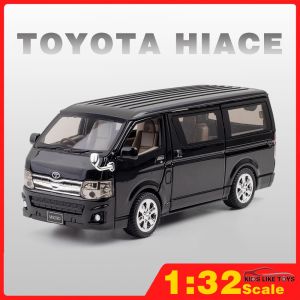 Toyota Hiace 1:32 Alloy Diecast Car Model With Pull Back Action With Sound And Light Kids Toy Car