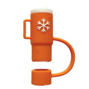 WEYAN Silicone Straw Topper Splash Proof Cartoon Straw Dust Cap Cup Accessories Reusable Straw Cover Straw Decoration