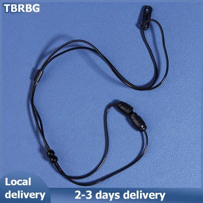 TBRBG Local Delivery High Quality Multipurpose Referee Whistle Rope Lanyard Black PVC Whistle Strap Long Lanyard Key Hanging Rope