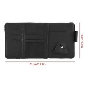 Car Auto Sun Visor Point Pocket Organizer Pouch Bag Card Glasses Storage Holder P2558