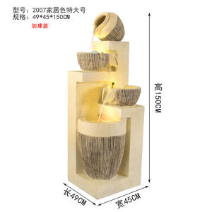 Water Fountain Indoor Feng Shui Home Decoration Items Water Fountain Water Feature Decorative Items Display Living Room Humidifier Creative Office Opening Gift