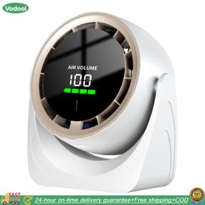 【24 hours Flash Delivery】Quiet Desktop Air Circulator 100-Speed Digital Display Cooling Fan Wall-Mouted Design for Bedroom