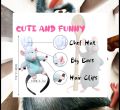 Remy Headband with Hair Clip Grabs Hair Women Cute Funny Rat Hairband Animal Costume Headwear for Washing Face. 