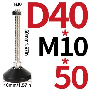 CHUN053634 1Pcs M8 M10 M12 Chân đế có thể điều chỉnh độ cao. Vít thép không gỉ 304 Chân đế xoay Chân điều chỉnh đa năng Bền bỉ Chân khớp nối Chân đế cân bằng Dành cho máy móc công nghiệp.