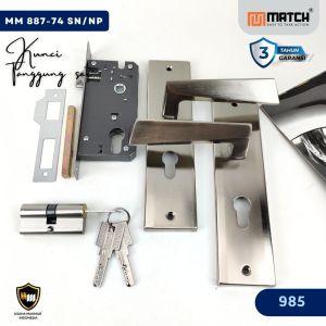 MATCH KUNCI TANGGUNG 20CM KOMPLIT | Handle Pintu Rumah Ukuran Tanggung Set Anak Kunci TERMURAH GARANSI 3 TAHUN MM 74